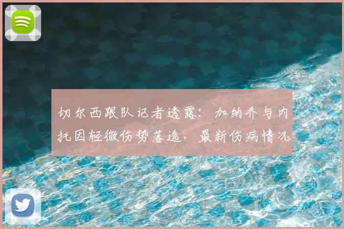 切尔西跟队记者透露:加纳乔与内托因轻微伤势落选,最新伤病情况解析